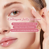 Collagen Jelly Cream appliquée sur le visage